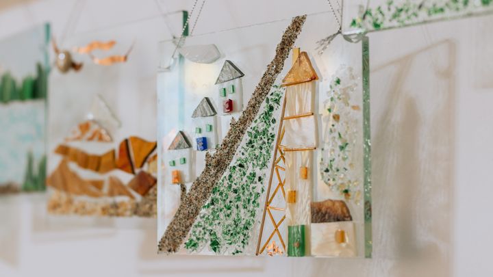 Atelier créatif en mosaïque de verre